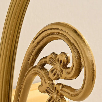 Applique murale linéaire LED rétro en cuivre arquée