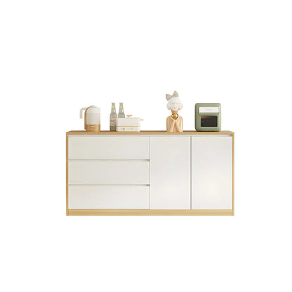 Buffet moderne en bois blanc à 3 tiroirs