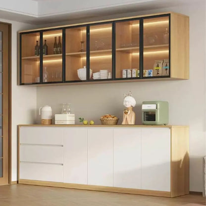 Buffet moderne en bois blanc à 3 tiroirs