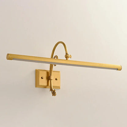 Applique murale linéaire LED rétro en cuivre arquée