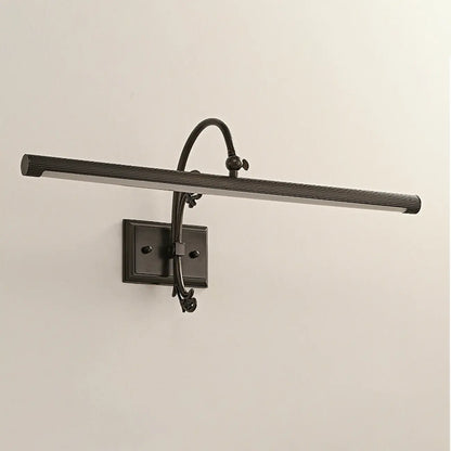 Applique murale linéaire LED rétro en cuivre arquée