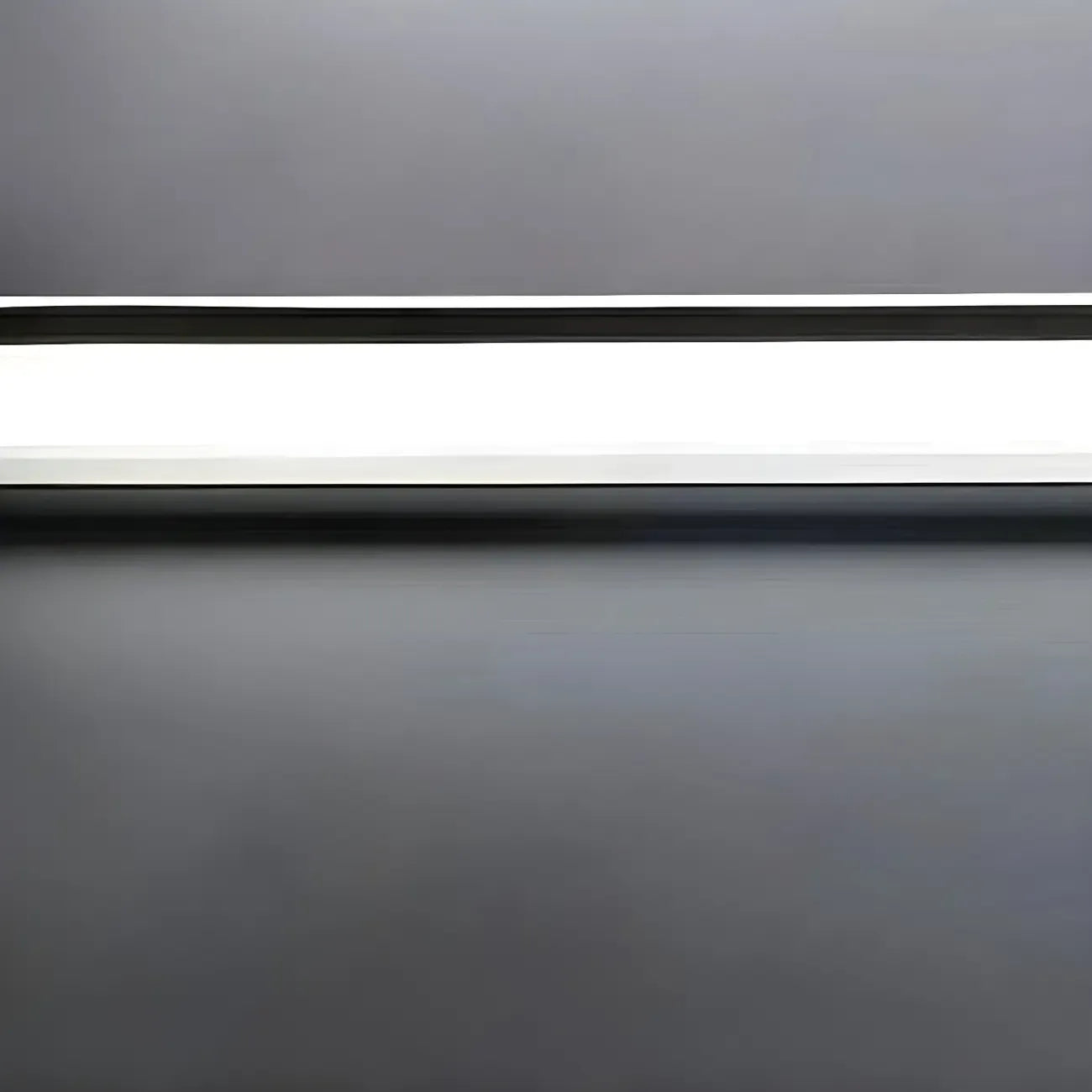 Lampe de coiffeuse linéaire noire à LED de style nordique avec abat-jour en acrylique