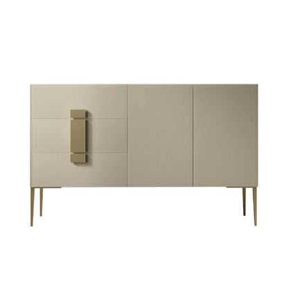 Buffet gris moderne avec tiroirs pour salon