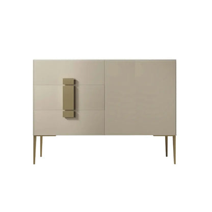 Buffet gris moderne avec tiroirs pour salon