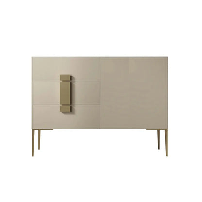 Buffet gris moderne avec tiroirs pour salon