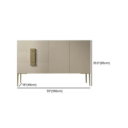 Buffet gris moderne avec tiroirs pour salon