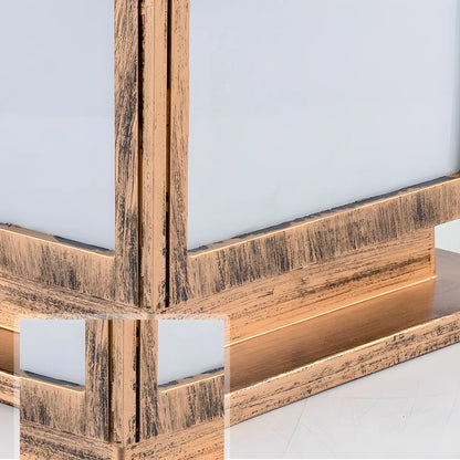 Lampe de table d'extérieur vintage carrée pour jardin