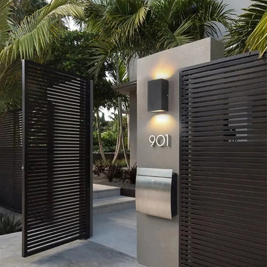 Applique murale LED moderne, luminaire minimaliste en métal pour couloir