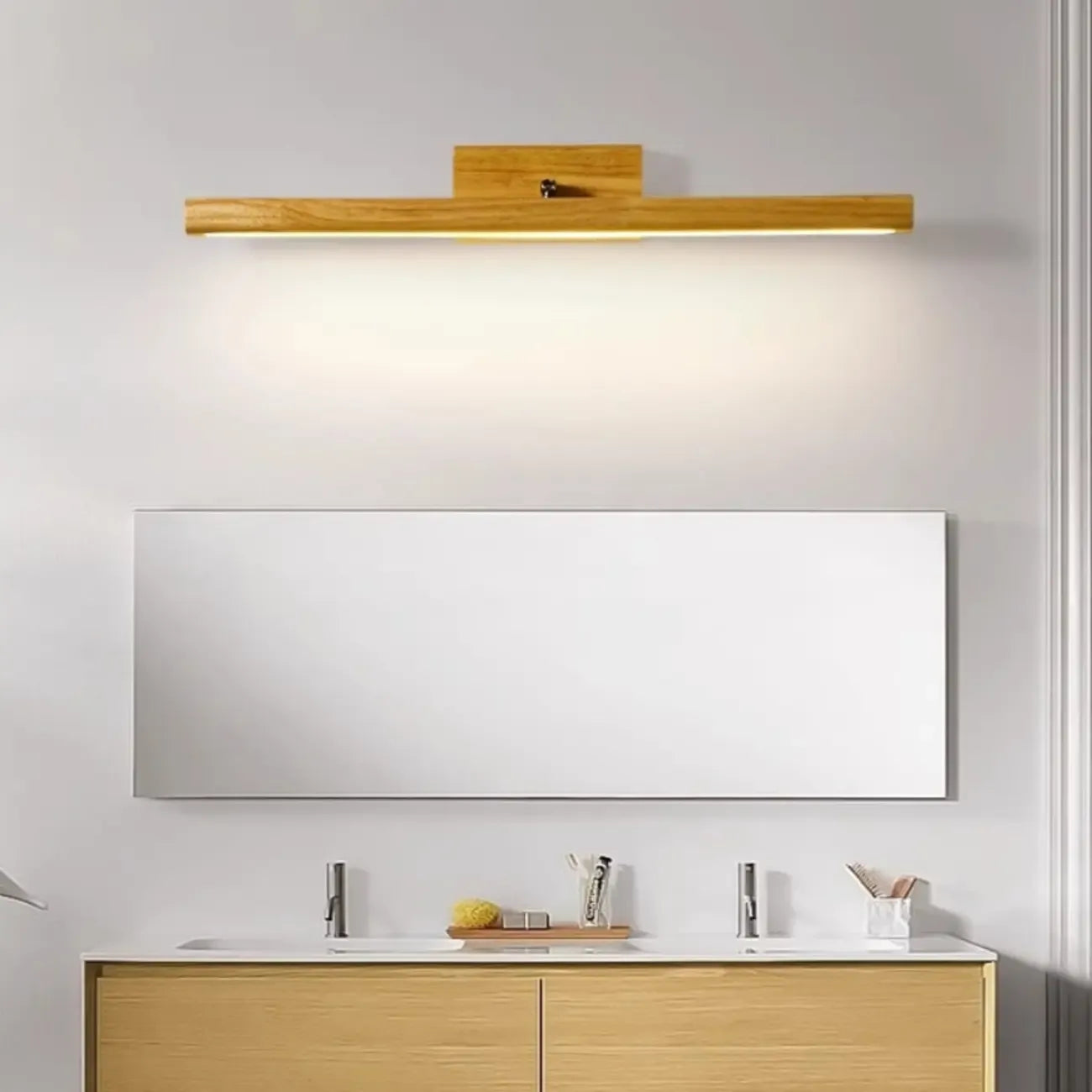Luminaire de salle de bain moderne à LED à intensité variable pour la décoration de salle de bain