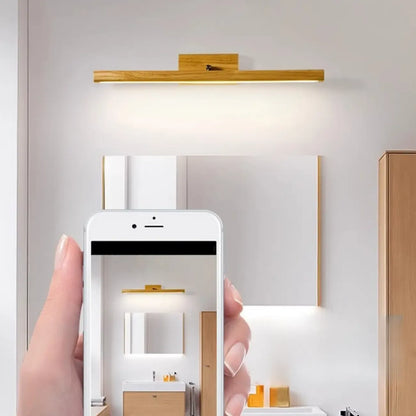 Luminaire de salle de bain moderne à LED à intensité variable pour la décoration de salle de bain