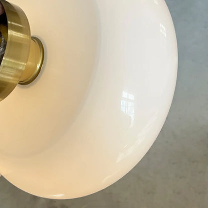 Mini plafonnier cylindrique en verre pour espace de vie