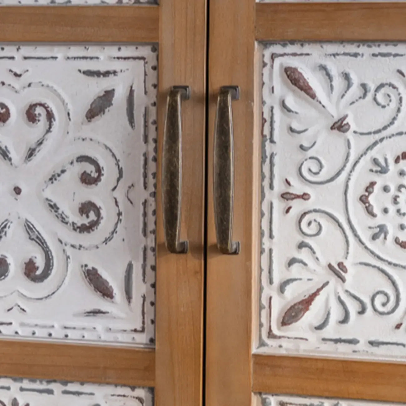 Commode d'appoint rustique pour usage intérieur avec plusieurs tiroirs