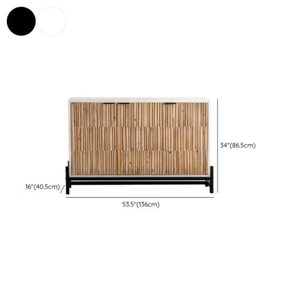 Meuble industriel en bois autoportant pour salon