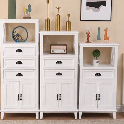 Meuble d'appoint rectangulaire moderne avec étagère extérieure