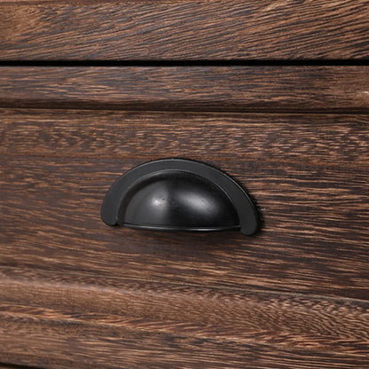 Meuble d'appoint rectangulaire moderne avec étagère extérieure