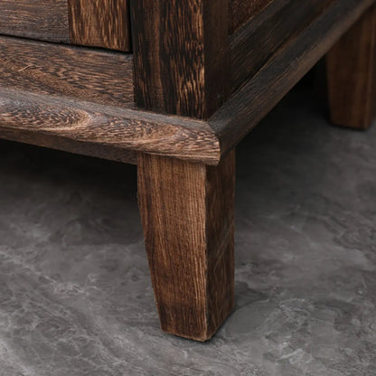 Meuble d'appoint rectangulaire moderne avec étagère extérieure