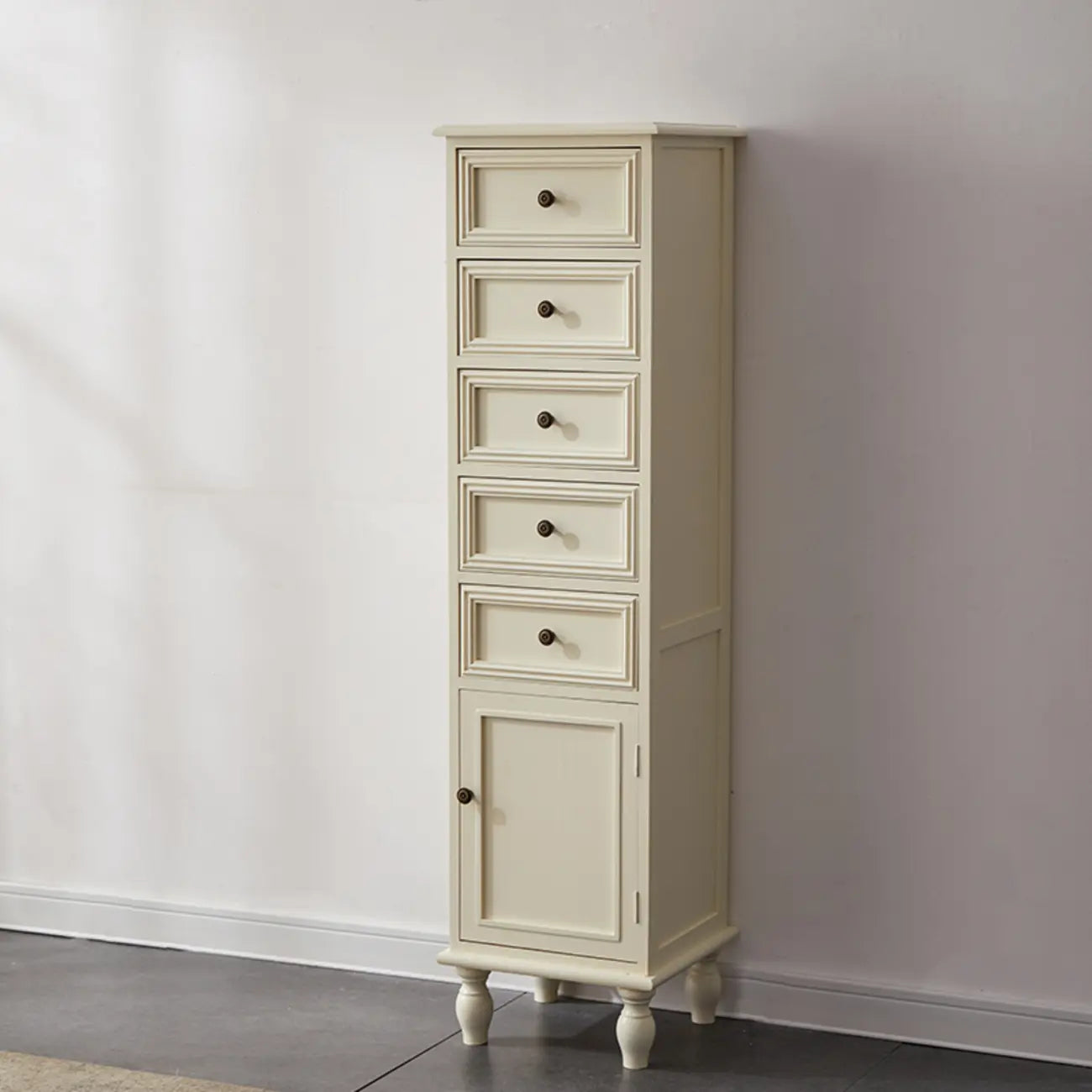 Meuble d'appoint rectangulaire moderne avec étagère extérieure