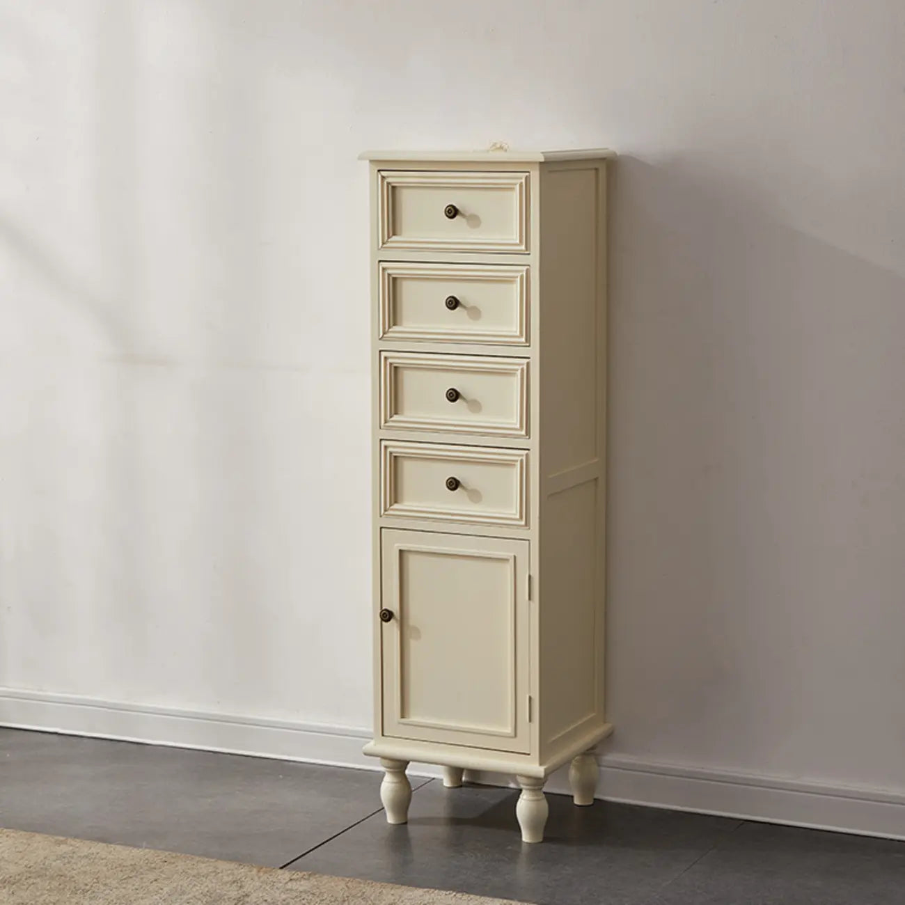 Meuble d'appoint rectangulaire moderne avec étagère extérieure