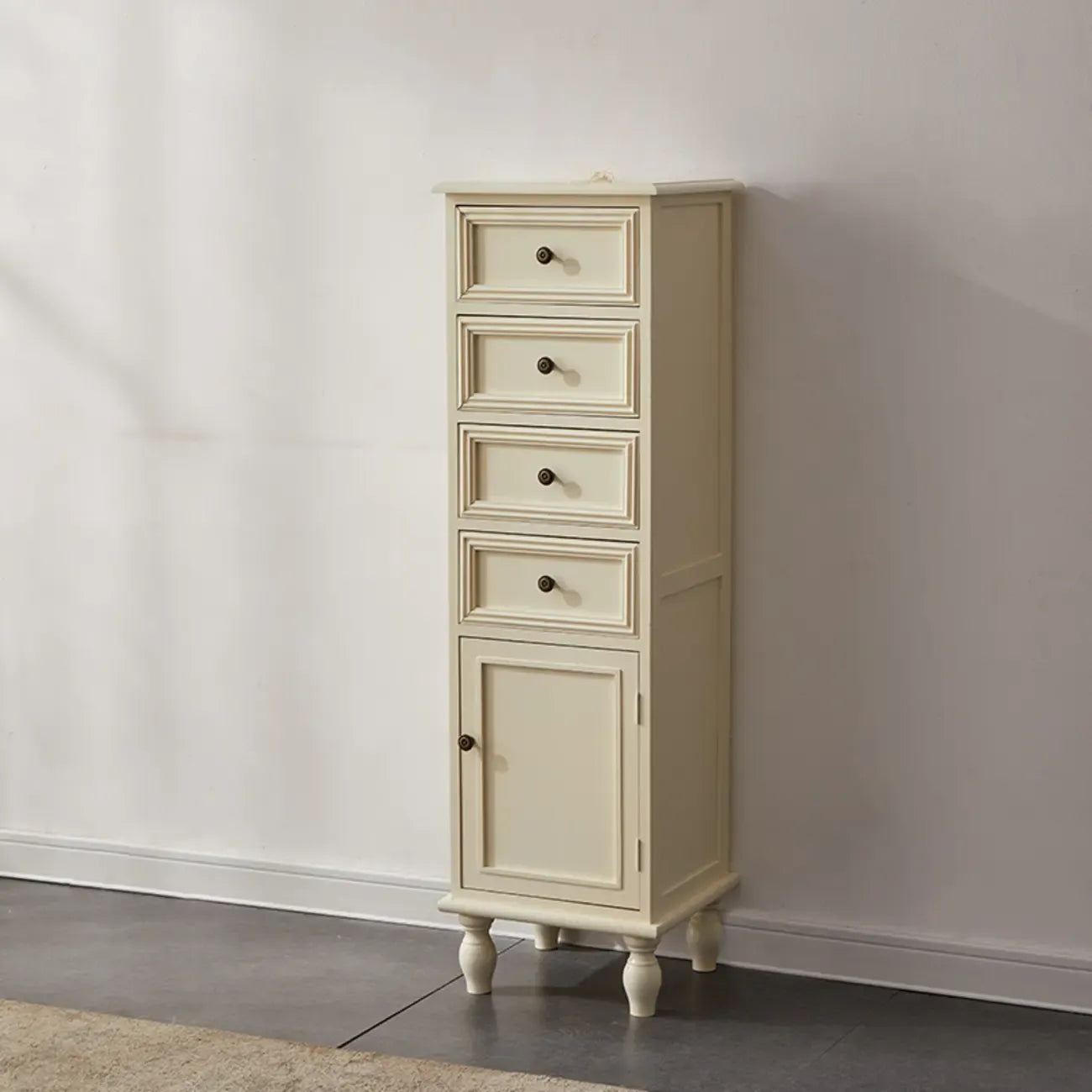 Meuble d'appoint rectangulaire moderne avec étagère extérieure