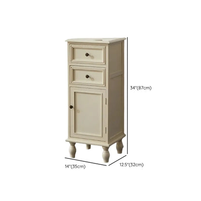 Meuble d'appoint rectangulaire moderne avec étagère extérieure