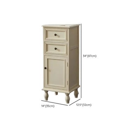 Meuble d'appoint rectangulaire moderne avec étagère extérieure