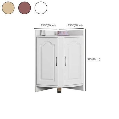 Armoire de rangement d'angle classique en bois recyclé