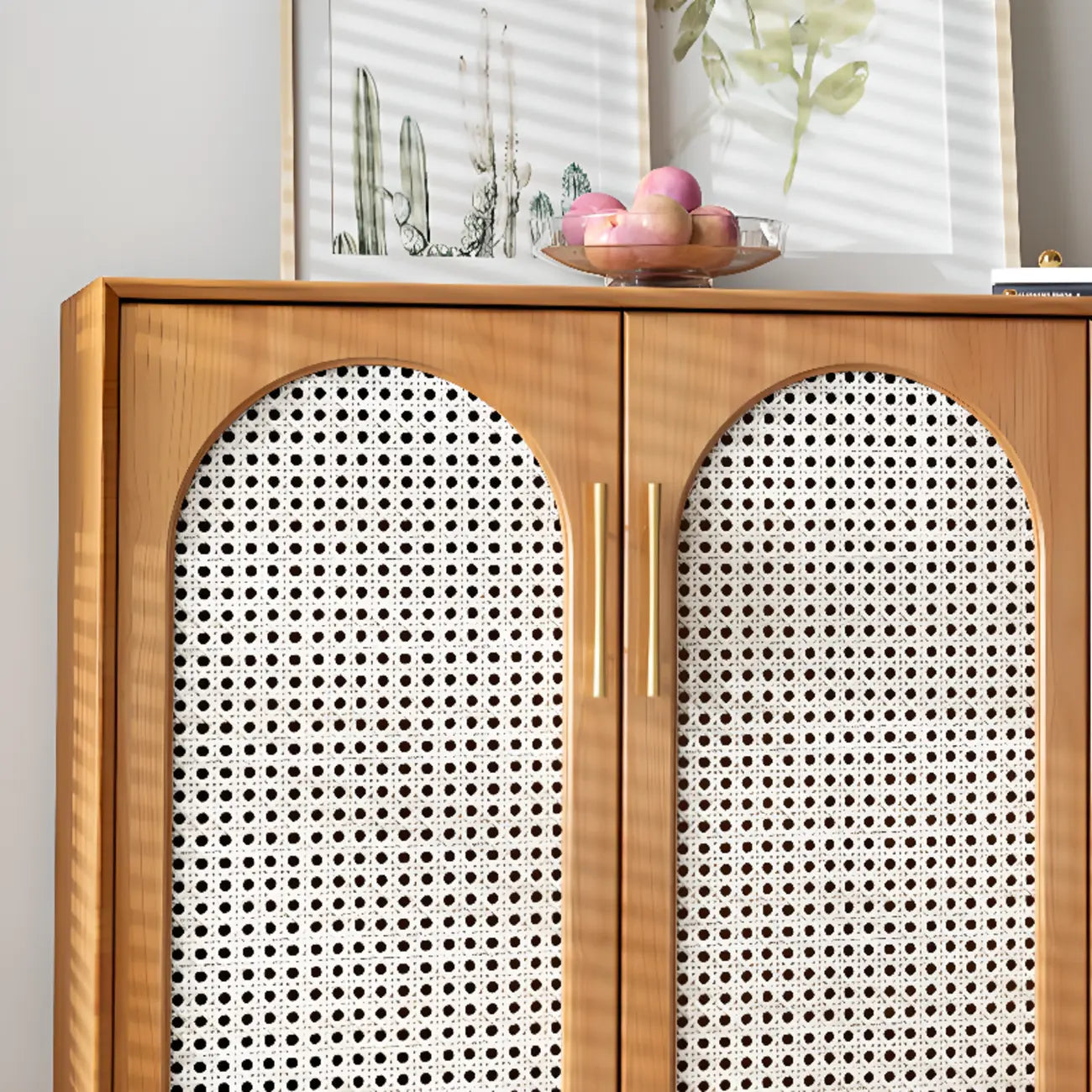 Meuble d'appoint rectangulaire en bois de pin tropical