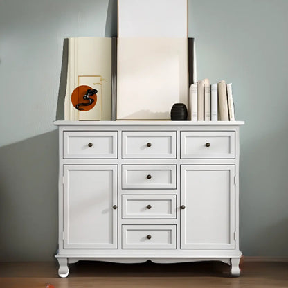 Meuble d'appoint rustique en bois brun pour le rangement du salon