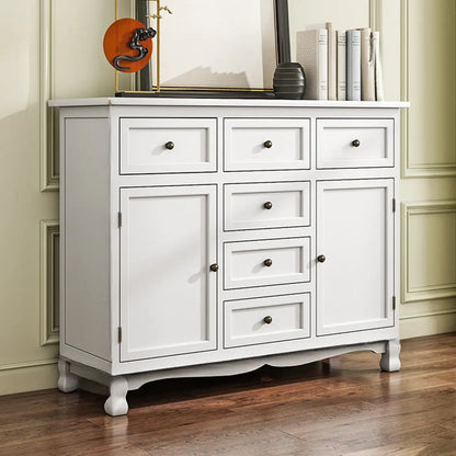 Meuble d'appoint rustique en bois brun pour le rangement du salon