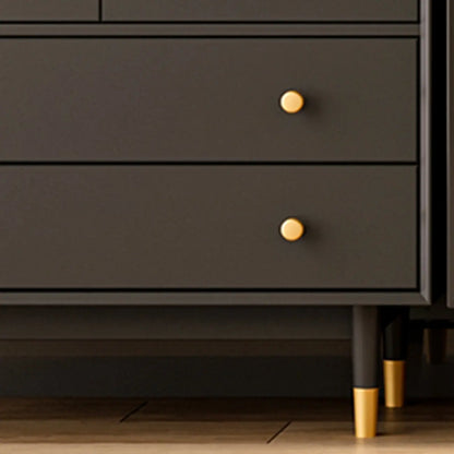 Meuble d'appoint moderne en bois massif beige avec 2 tiroirs