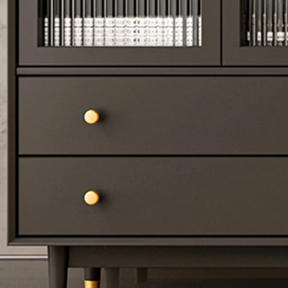 Meuble d'appoint moderne en bois massif beige avec 2 tiroirs