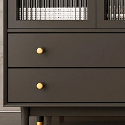 Meuble d'appoint moderne en bois massif beige avec 2 tiroirs