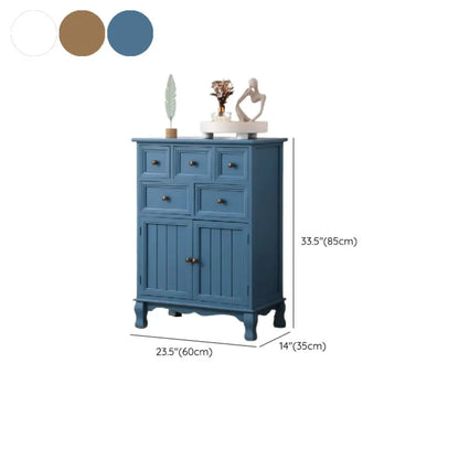 Meuble d'appoint rustique en bois brun pour le rangement du salon