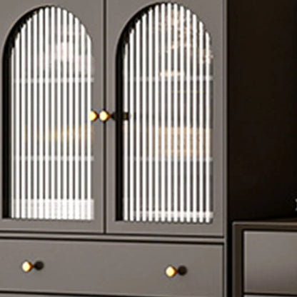 Meuble d'appoint moderne en bois massif beige avec 2 tiroirs