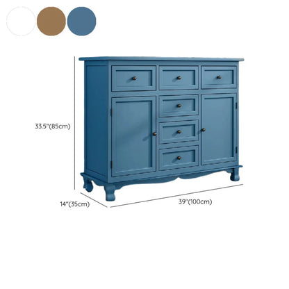 Meuble d'appoint rustique en bois brun pour le rangement du salon