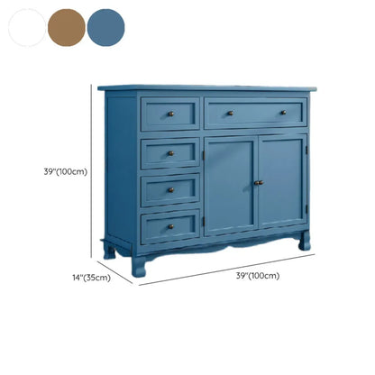 Meuble d'appoint rustique en bois brun pour le rangement du salon