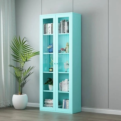 Vitrines modernes en acier coloré pour toilettes