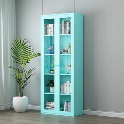 Vitrines modernes en acier coloré pour toilettes