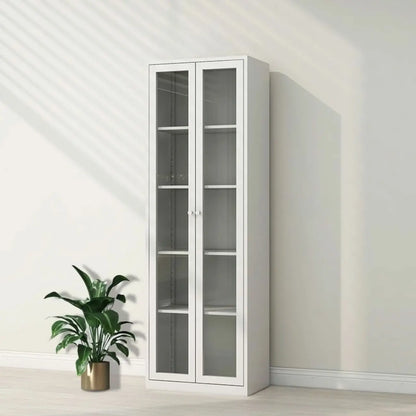 Vitrines modernes en acier coloré pour toilettes