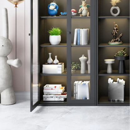 Vitrines modernes en acier coloré pour toilettes