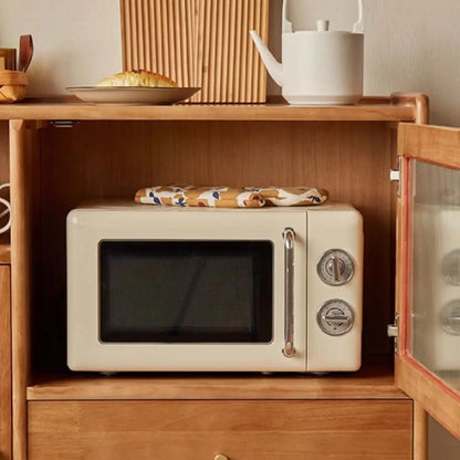 vaisselier de cuisine réglable en bois de cerisier avec plancher,