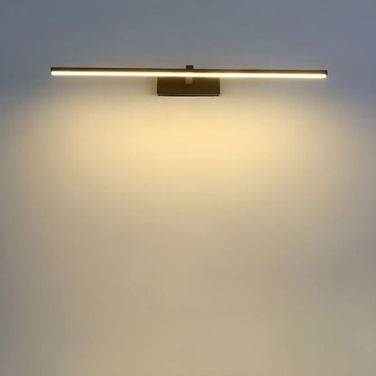 Applique murale de salle de bain linéaire moderne avec variateur
