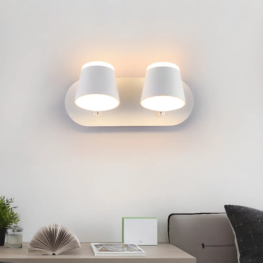 Mini applique murale moderne blanche pour salle de bain