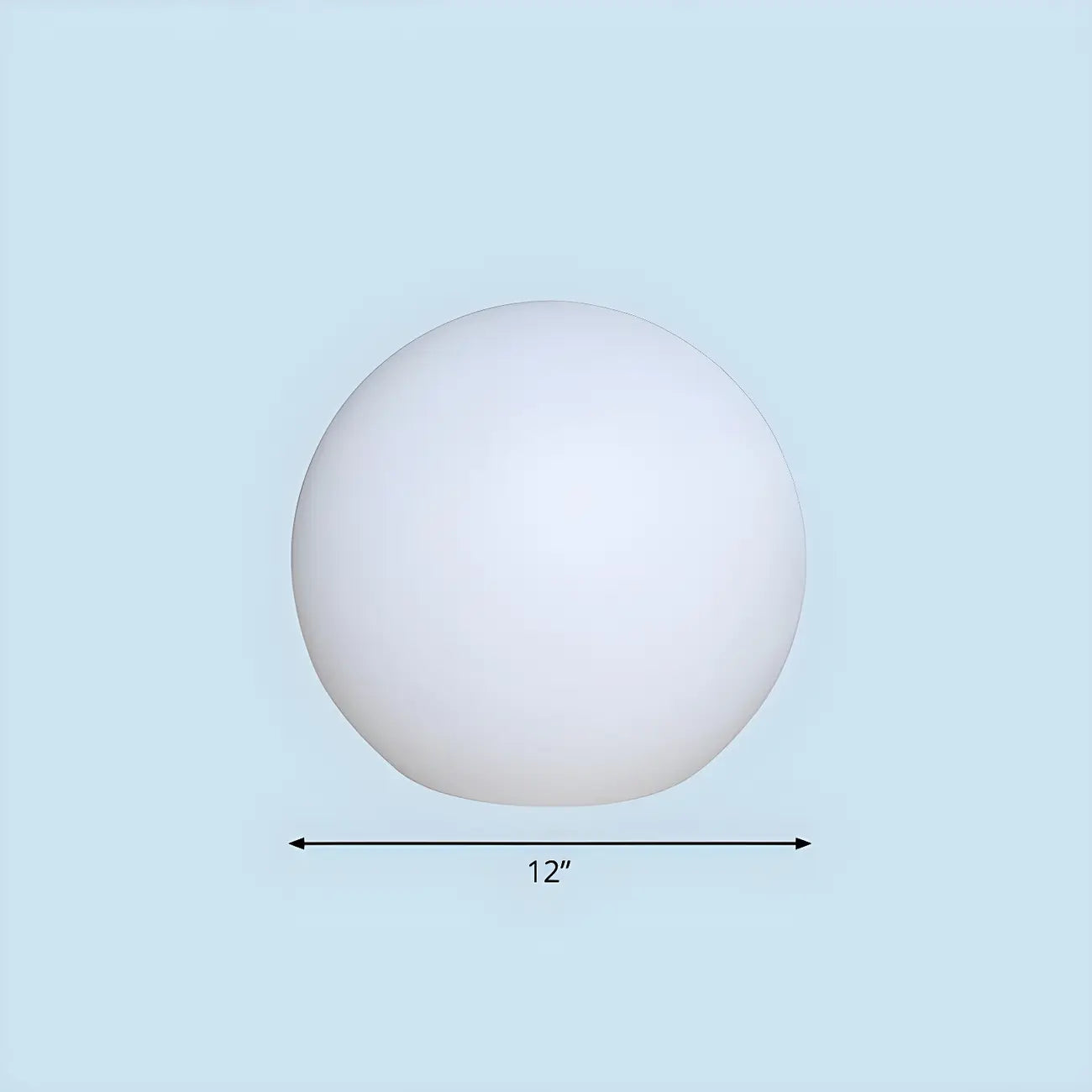 Boule lumineuse solaire LED pour jardin, idéale pour les allées extérieures.