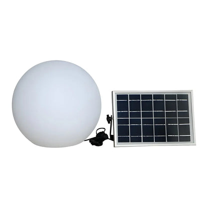 Boule lumineuse solaire LED pour jardin, idéale pour les allées extérieures.