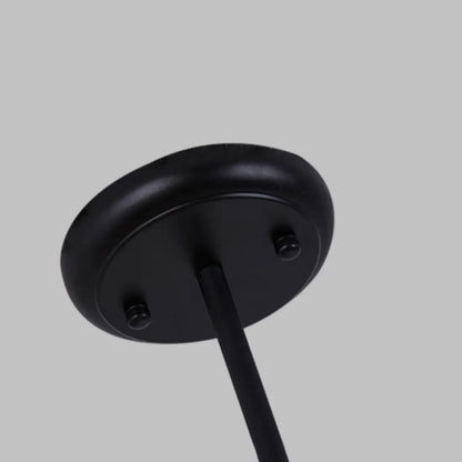 Lustre tambour moderne à 2 niveaux en tissu pour salon