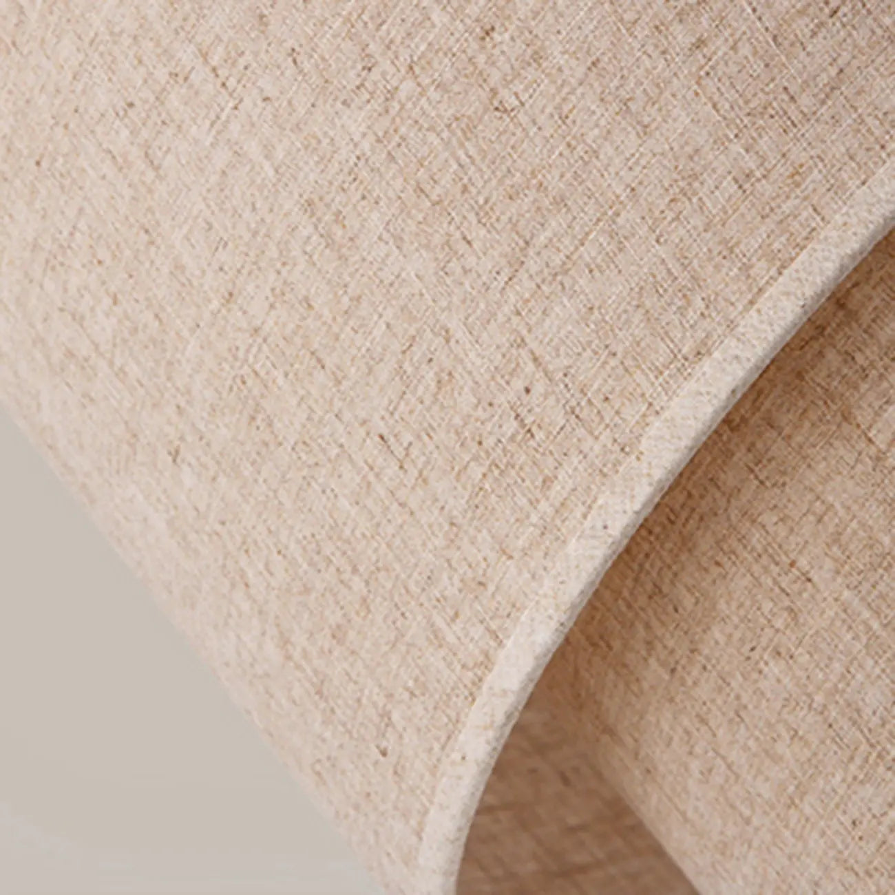 Lustre tambour moderne à 2 niveaux en tissu pour salon