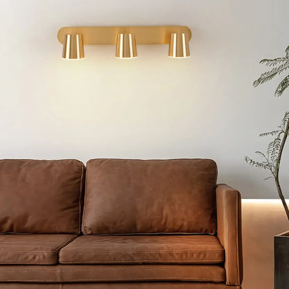Applique murale moderne pour salle de bain avec abat-jour en métal