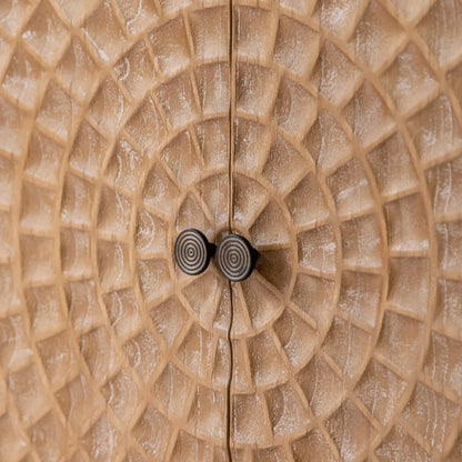 Meuble d'appoint rustique pour salon avec finition naturelle