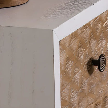 Meuble d'appoint rustique pour salon avec finition naturelle